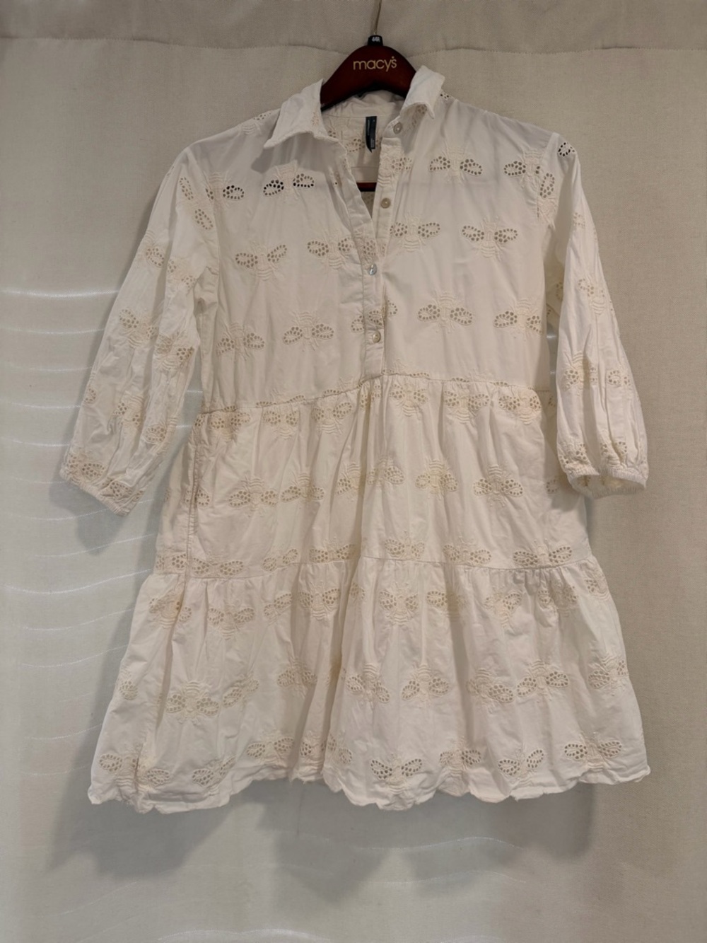 Anthropologie Bettina Deco Bee Mini Dress